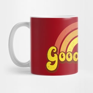 Retro Rainbow Good Vibes Mug